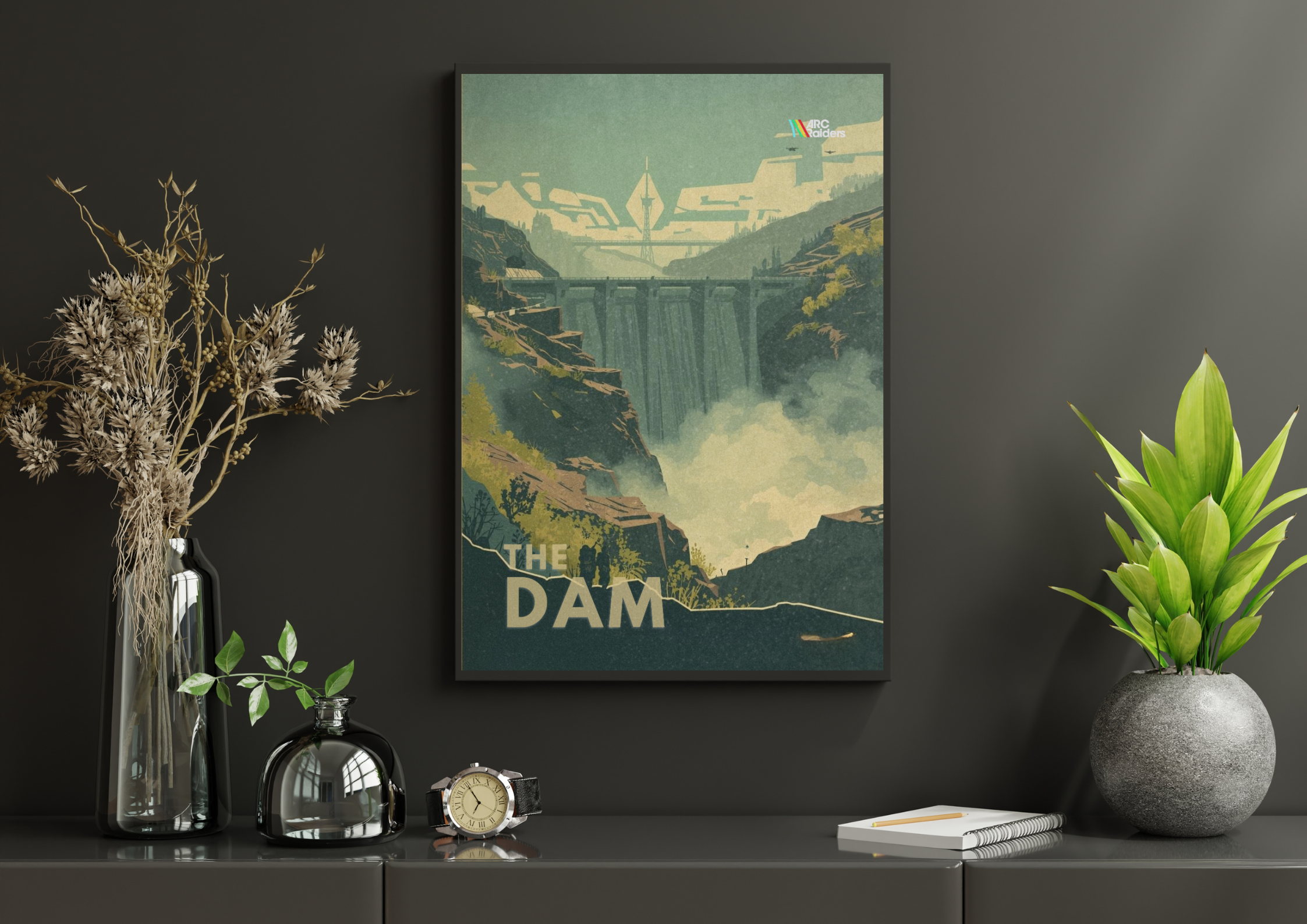 ARC RAIDERS Map Poster — The Dam Battleground