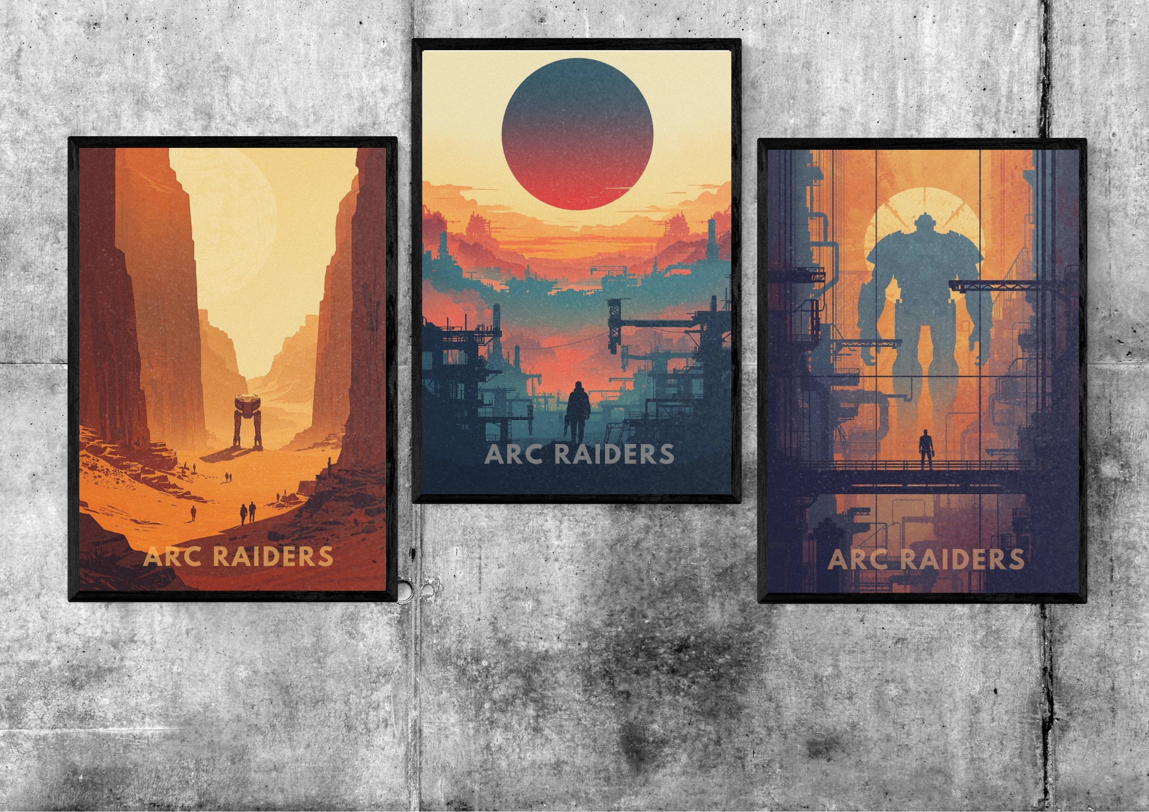 ARC RAIDERS Poster Set — 3-Print Cinematic Collection (Bundle Deal)
