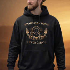 Dune: Awakening unisex mikina „Požehnán buď tvůj červ“