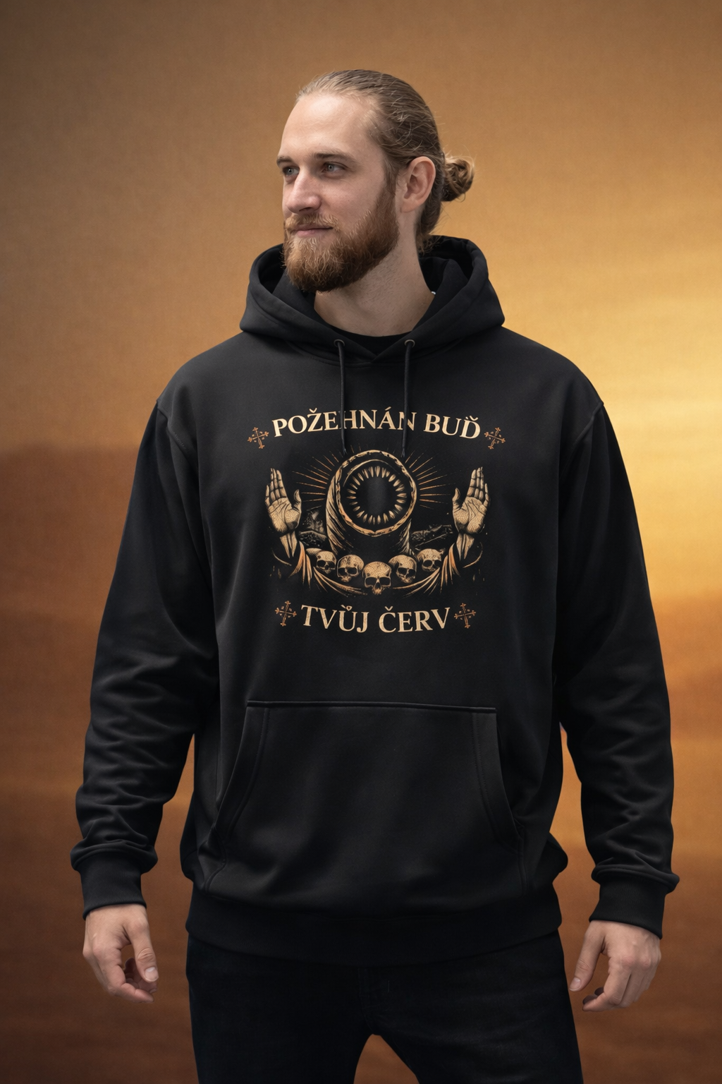 Dune: Awakening unisex mikina „Požehnán buď tvůj červ“