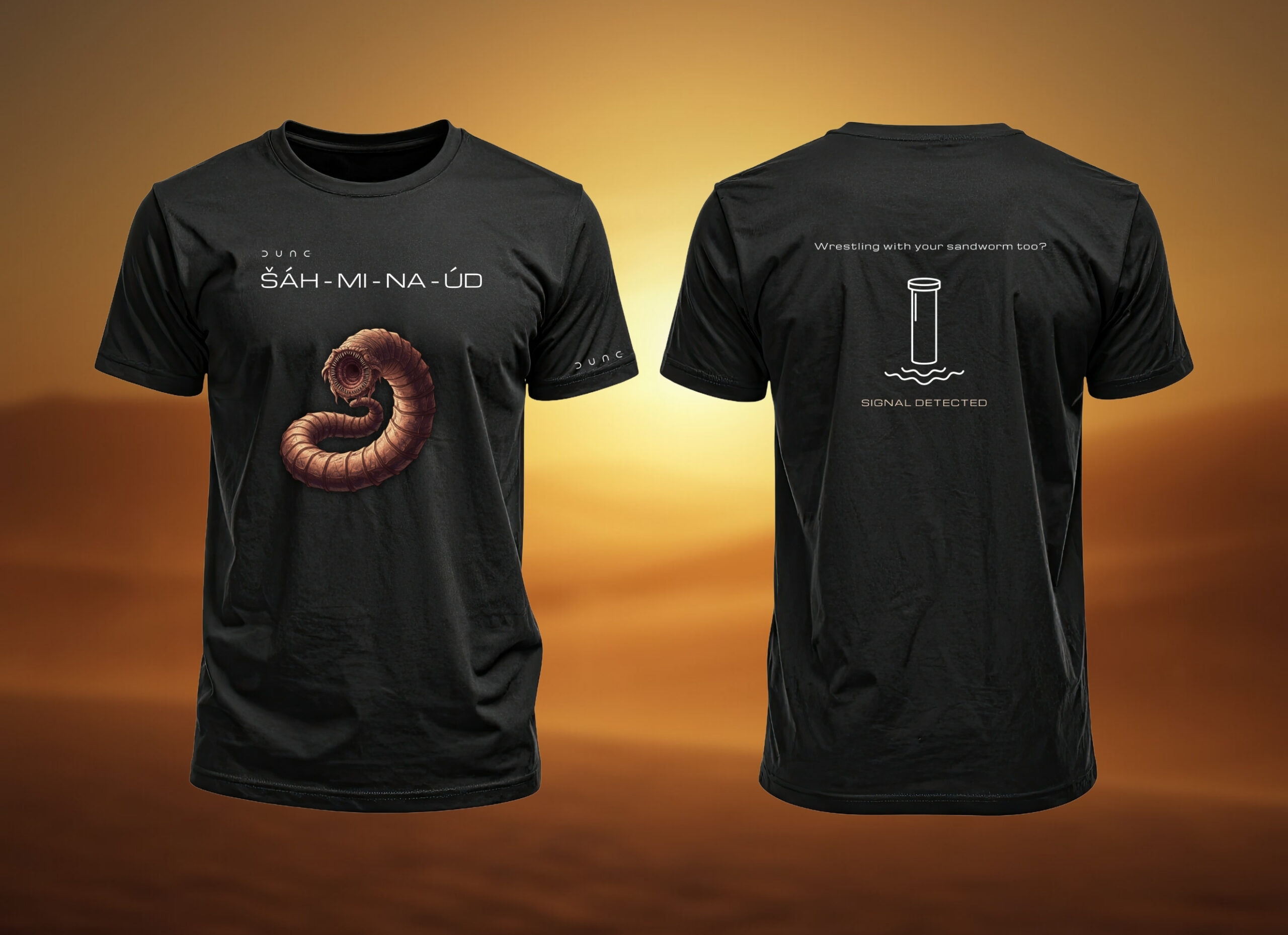 Dune unisex tričko „ŠÁH-MI-NA-ÚD“ - Image 2