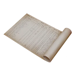 Black market trade receipt