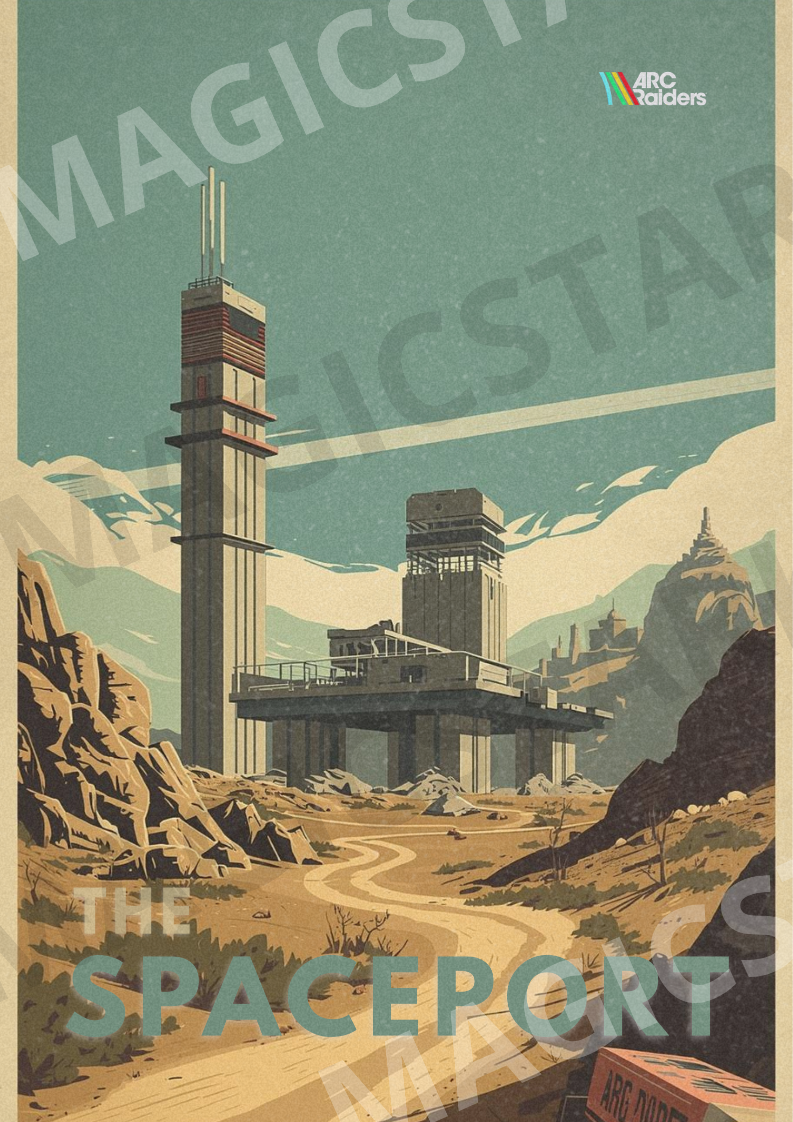 ARC RAIDERS Map Poster — The Spaceport - Obrázek 2