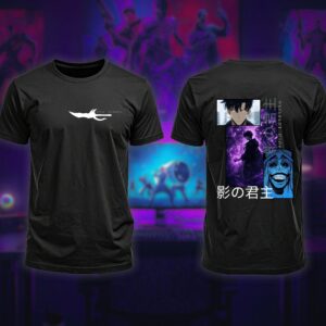 Solo Leveling unisex tričko „影の君主 / Shadow Monarch“
